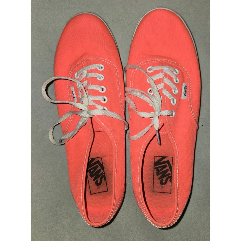 VANS Neon Pink Canvas Skateboard Skate Sneakers Shoes TC6D Womens 9 men 7.5